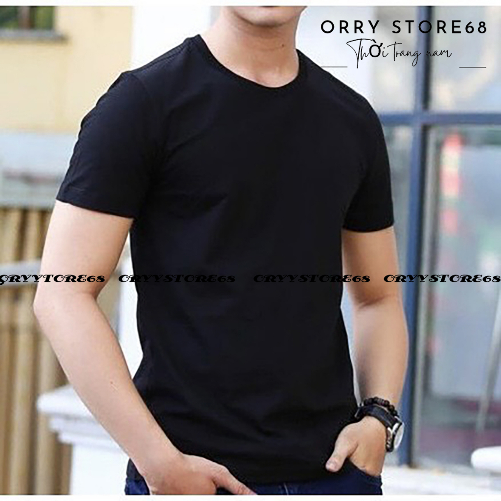 Áo thun nam cổ tròn trơn from ôm body chuẩn Men giá sỉ size M đến 3xl KHT25