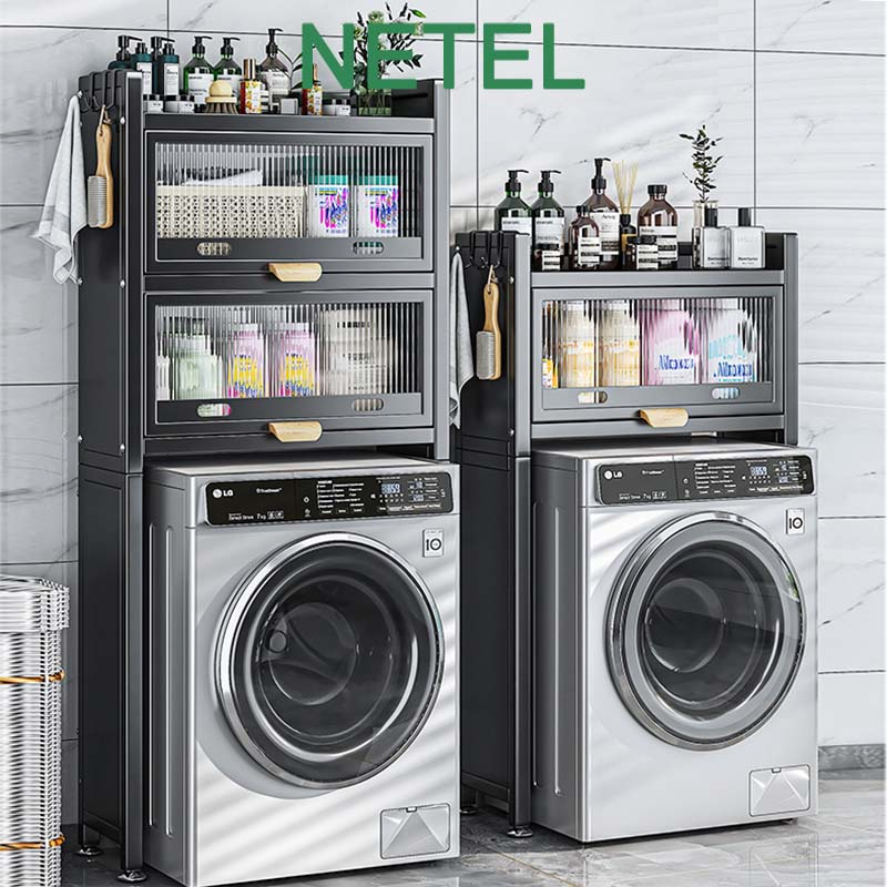 【Nâng cấp】🌿NETEL🌿 Kệ Tủ sắt cao cấp Tủ để máy giặt Tủ để đồ dưới sàn Kệ chuyên dụng nhà tắm Kệ để đồ Hộp lưu trữ