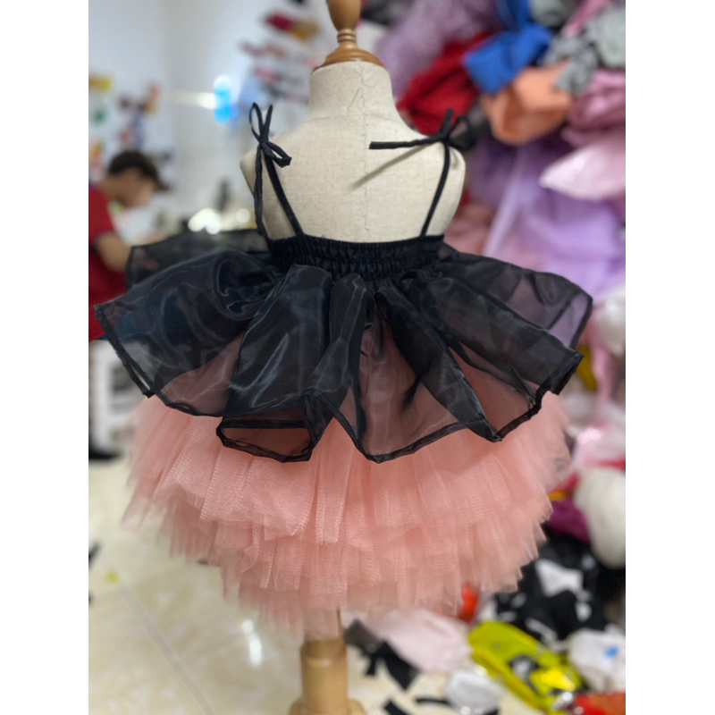 Áo Hai Dây kèm hoa xoè xinh xắn cho bé 🌸TIỆM CÔNG CHÚA NHỎ🌸