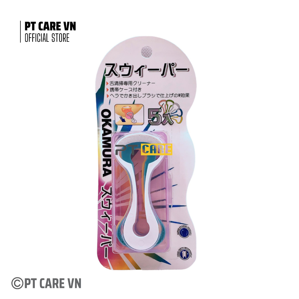 PT CARE VN | Dụng Cụ Cạo Lưỡi Asahi Okamura Nhật Bản