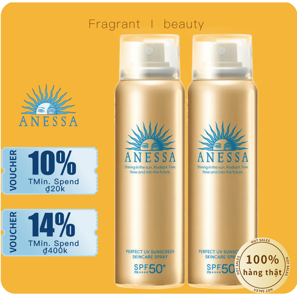 (💥MẪU MỚI NHẤT 💥) Xịt chống nắng bảo vệ da hoàn hảo Anessa Perfect UV Sunscreen Skincare Spray 60g