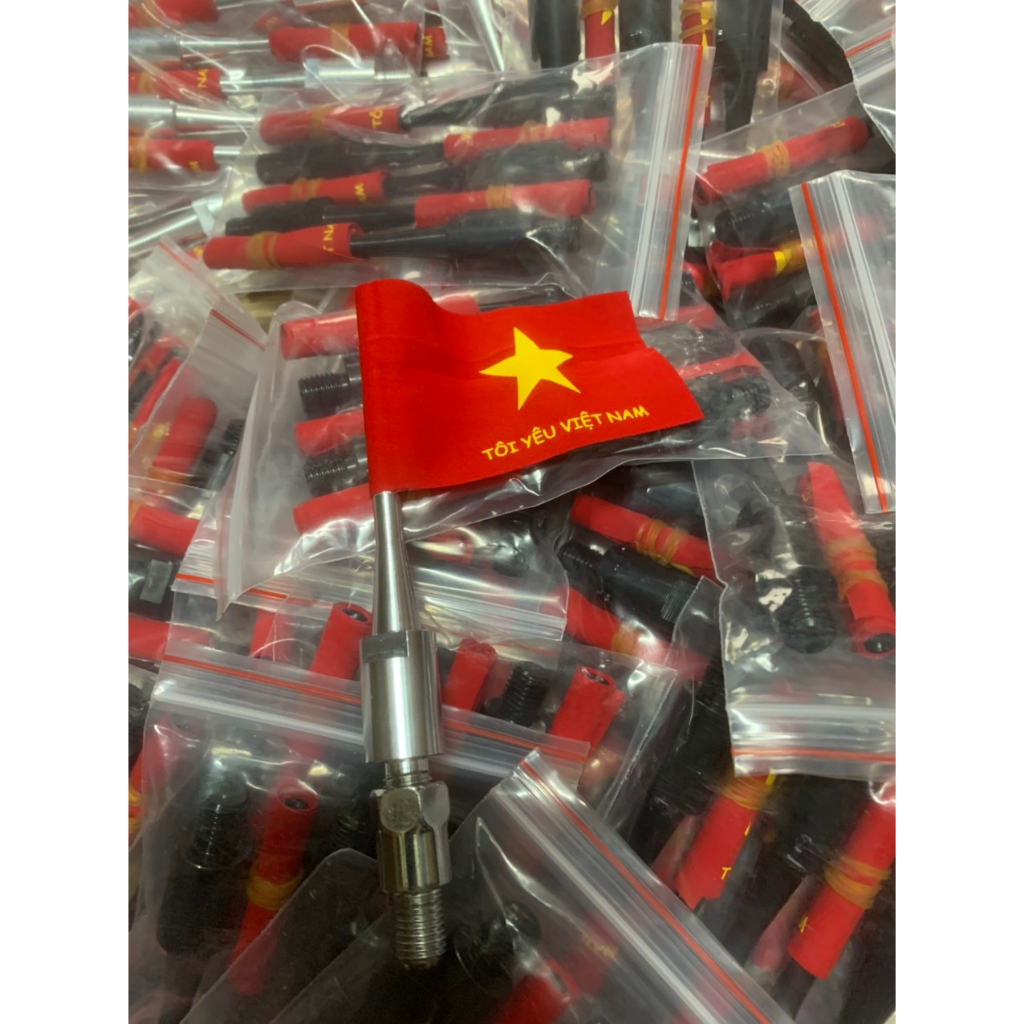 Ốc Bịt Chân Gương Cột Cờ Tôi Yêu Việt Nam Nhôm CNC Cực Đẹp