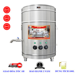 Nồi điện 100L inox 304 nấu phở, hầm xương đa năng chính hãng CNV