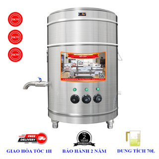 Nồi điện 70L inox 304 nấu phở, hầm xương đa năng chính hãng CNV