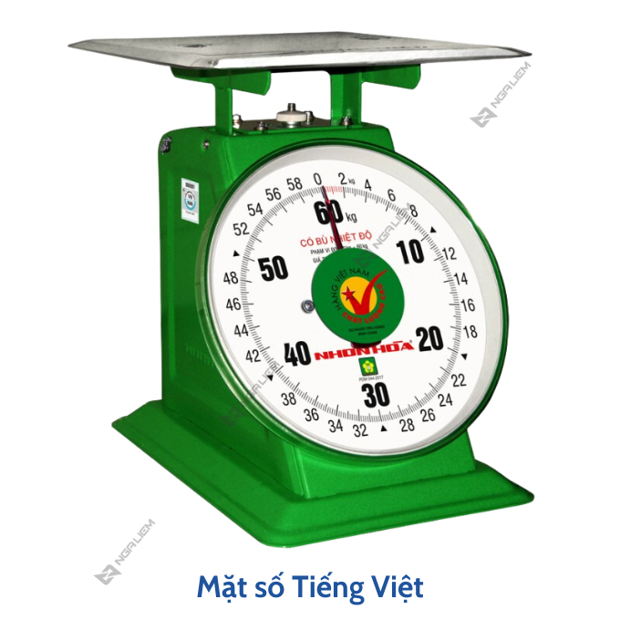 Cân đồng hồ Nhơn Hòa 60KG, 100KG, 120KG mặt số 10", 11"