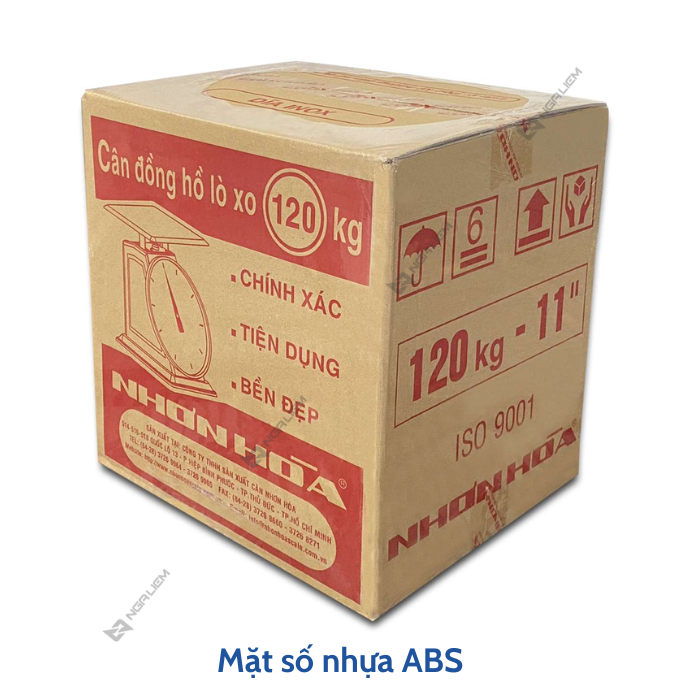 Cân đồng hồ Nhơn Hòa 60KG, 100KG, 120KG mặt số 10", 11"