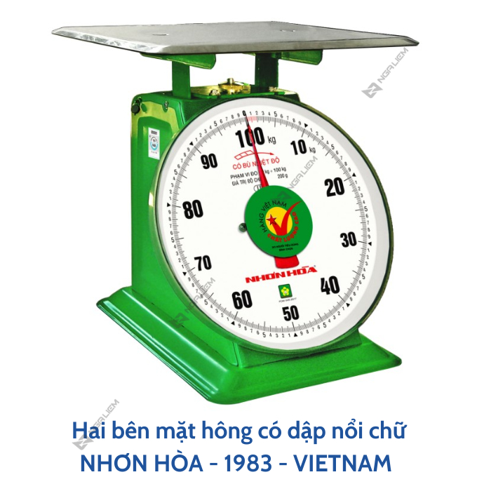 Cân đồng hồ Nhơn Hòa 60KG, 100KG, 120KG mặt số 10", 11"