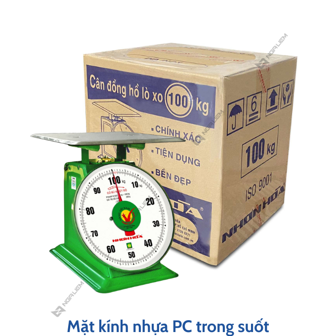 Cân đồng hồ Nhơn Hòa 60KG, 100KG, 120KG mặt số 10", 11"