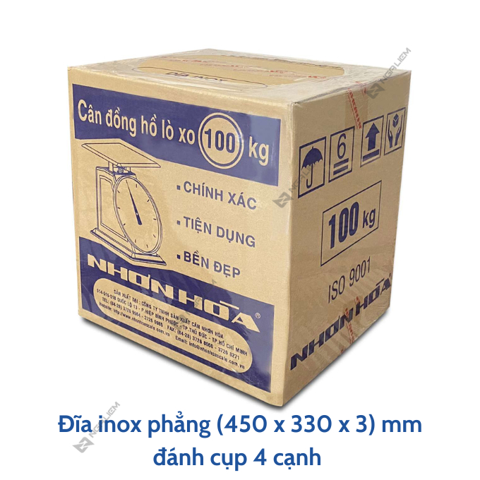 Cân đồng hồ Nhơn Hòa 60KG, 100KG, 120KG mặt số 10", 11"