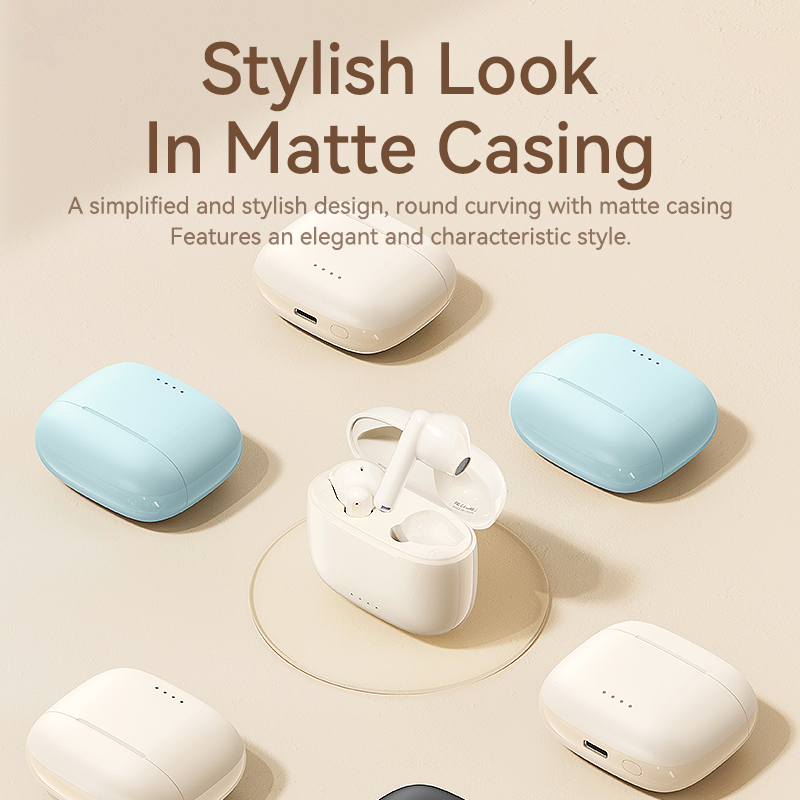 Tai nghe bluetooth không dây REMAX có mic đàm thoại màu xanh dương cho các dòng máy CozyBuds 2E