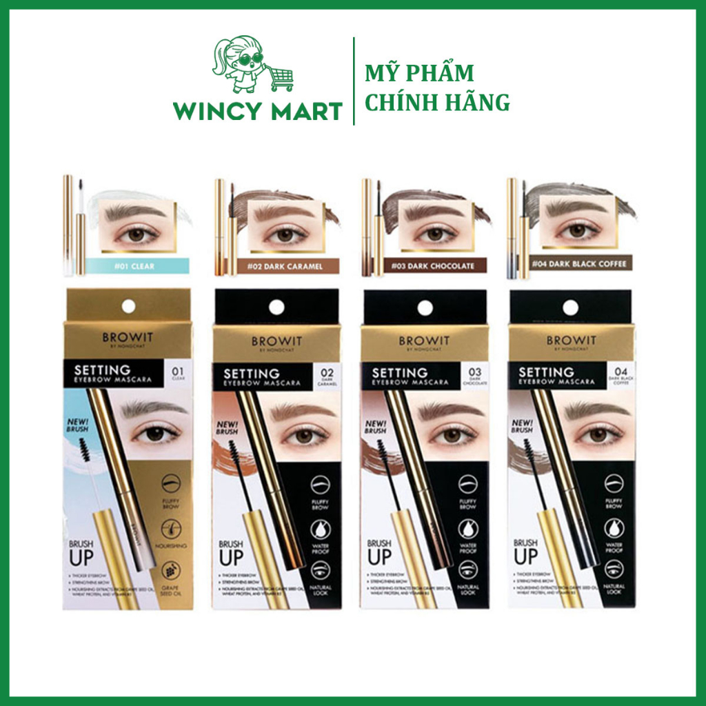 Bút Định Hình Lông Mày Không Nhòe, Không Trôi Setting Eyebrow Mascara Trang Điểm Làm Đẹp [NongChat Thái Lan] - Wincy Mar