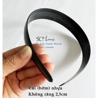 Phôi cài nhựa 2,5cm, dài 39,5cm không răng
