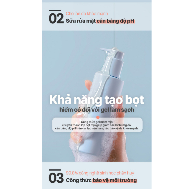 [NHẬP COSLAN3 -100K] [NEW] Sữa Rửa Mặt Dạng Gel Dịu Nhẹ Dành Cho Da Khô Laneige Water Bank Blue HA Cleansing Gel 200ml