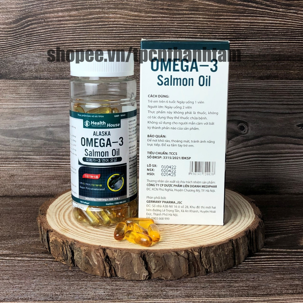 Dầu Cá ALASKA OMEGA 3 hỗ trợ hệ tim mạch, trí não, tăng cường thị lực