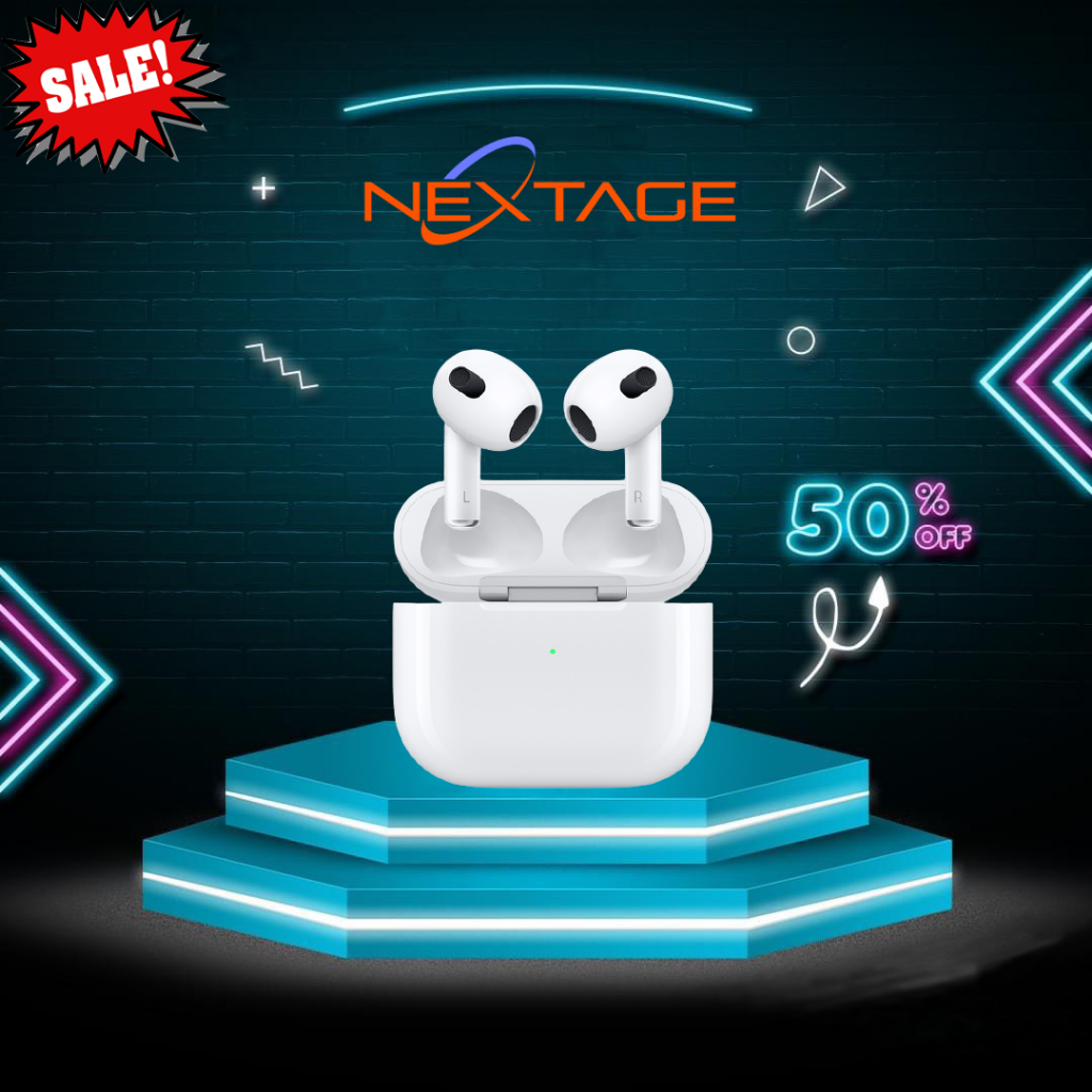 Tai Nghe Bluetooth A3 - Vi Trình 4E71 - Âm Thanh Không Gian - Full Tính Năng - Định Vị - Đổi Tên - Chính Hãng NEXTAGE