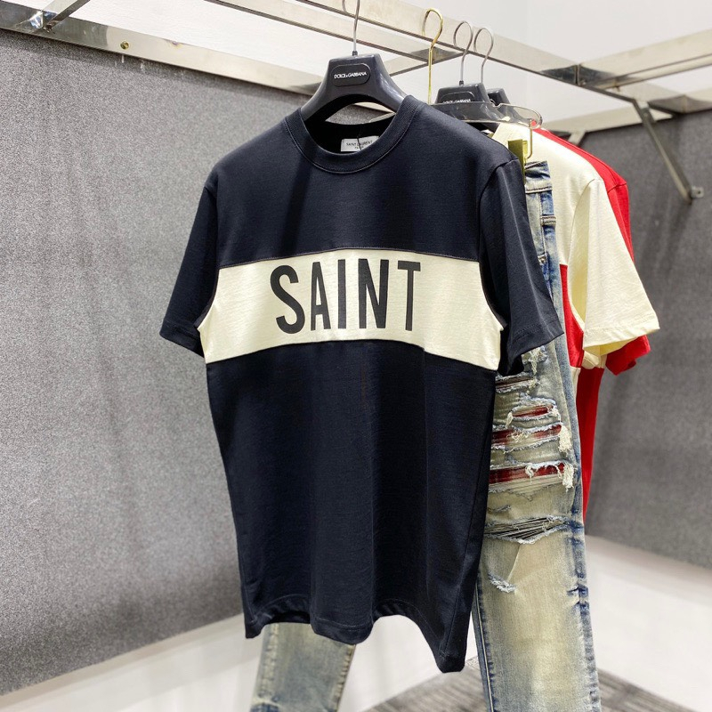 Áo Thun SAINT LAURENT Form Rộng Tay Lỡ , Áo Phông SAINT Nam Nữ Vải Cotton 100% | BigBuy360 - bigbuy360.vn