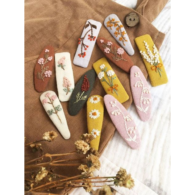 10 kẹp tóc chữ nhật 7cm