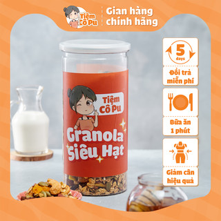 Granola siêu hạt vị truyền thống 500g/ Ngũ cốc ăn kiêng Eatclean Tiệm Cô Pu