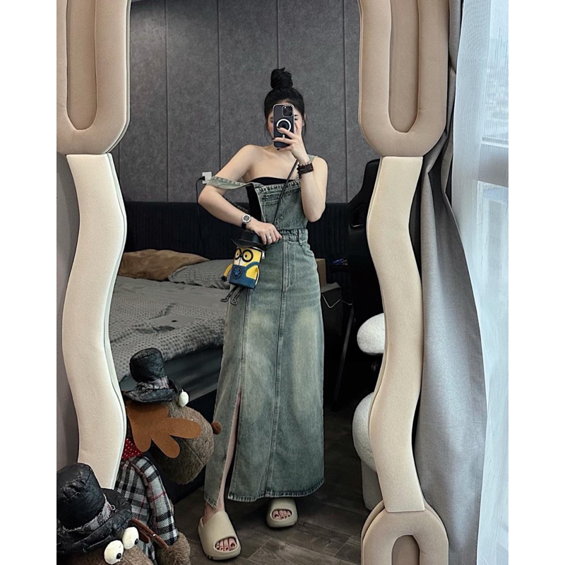 Váy Jean Yếm Xinh Chuẩn L1