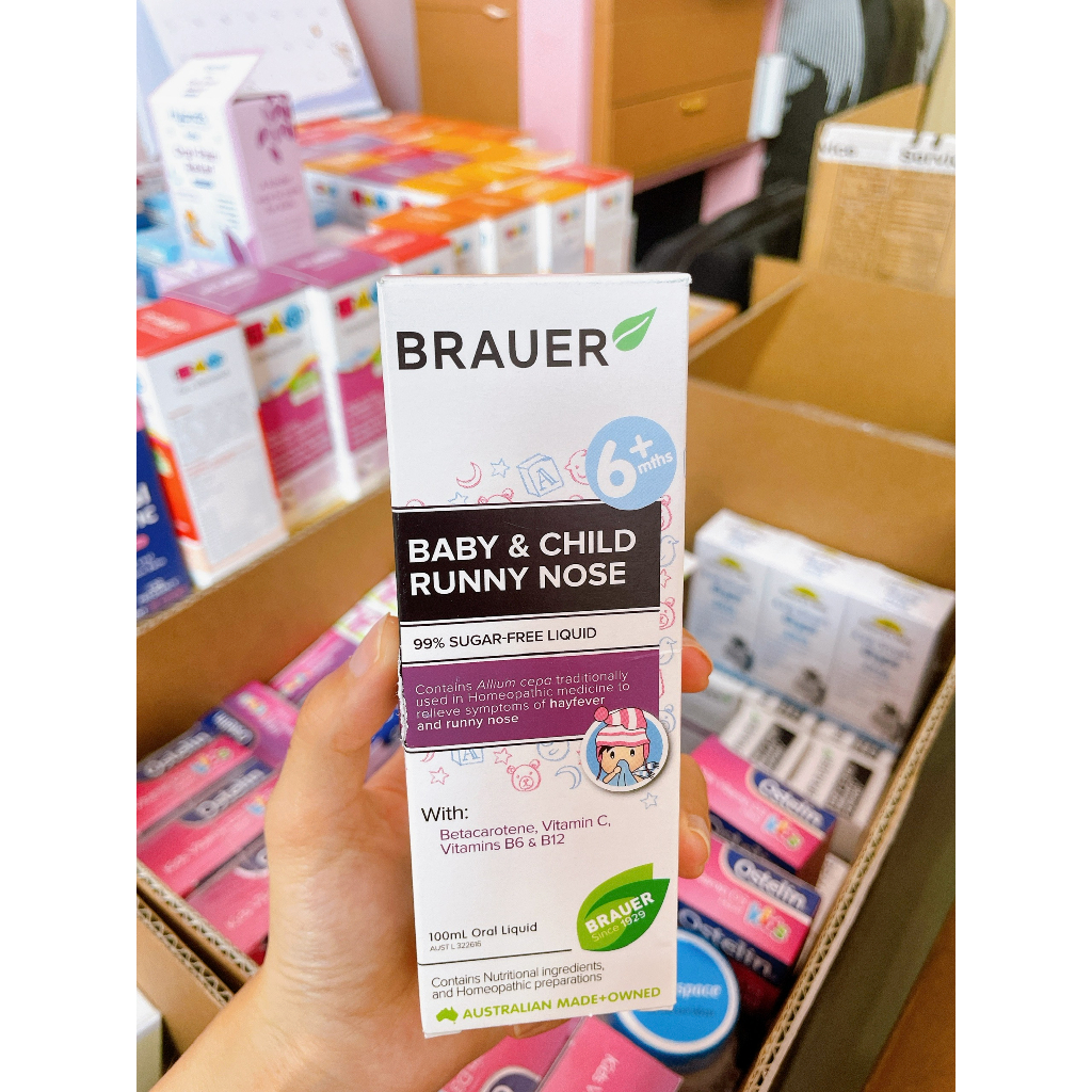 Siro sổ mũi cho trẻ Brauer Baby & Child Runny nose 100ml cho bé từ 6 tháng