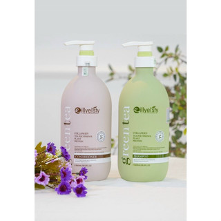  Bộ Gội Xả Eillyelsty Green Tea Dầu Gội Thảo Dược 800ml x2 Nuôi Dưỡng Tóc Chắc Khỏe Giảm Xơ Rối 