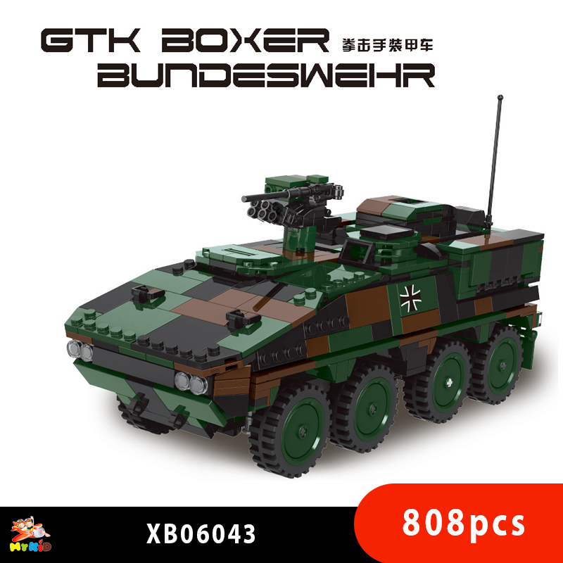 Đồ Chơi Lego Lắp Ráp Xe Đức Bọc thép, Xingbao XB-06043 GTK Boxer, Mô Hình Xe Tank (808 mảnh ghép)