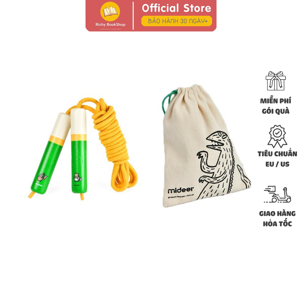 Dây nhảy Mideer cho bé Jump Rope, Đồ chơi thể dục vận động cho trẻ em 4,5,6,7,8 tuổi