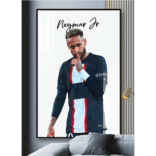 Tranh Laminate Tráng Gương - Treo Tường Cầu Thủ Bóng Đá Nổi Tiếng Neymar JR