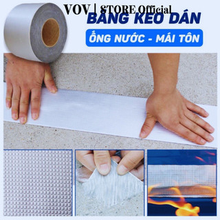 Cuộn 5m băng keo rộng 5cm/10cm, băng keo dán chống thấm nước, chống dột tiện dụng