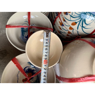 Chén Cơm 12cm Vẽ Tay Hoạ Tiết Gà Cao Cấp < Ảnh Thật 100% >