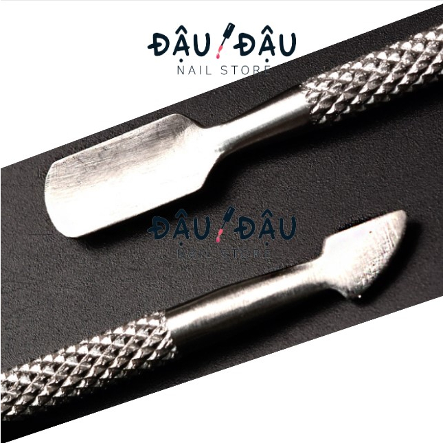Cây đẩy da chết, cây sủi da inox 2 đầu cao cấp - Phụ kiện nail chuyên nghiệp