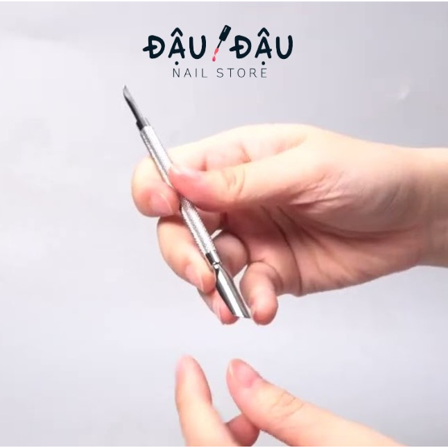Cây đẩy da chết, cây sủi da inox 2 đầu cao cấp - Phụ kiện nail chuyên nghiệp