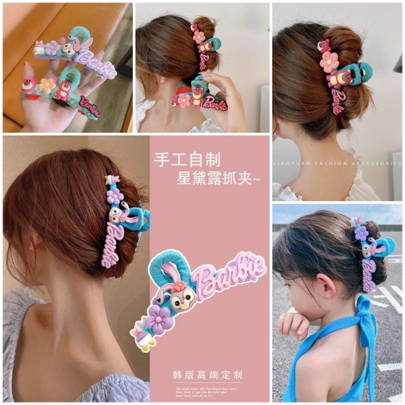 Kẹp tóc kiểu barbie phong cách nhẹ nhàng nữ tính