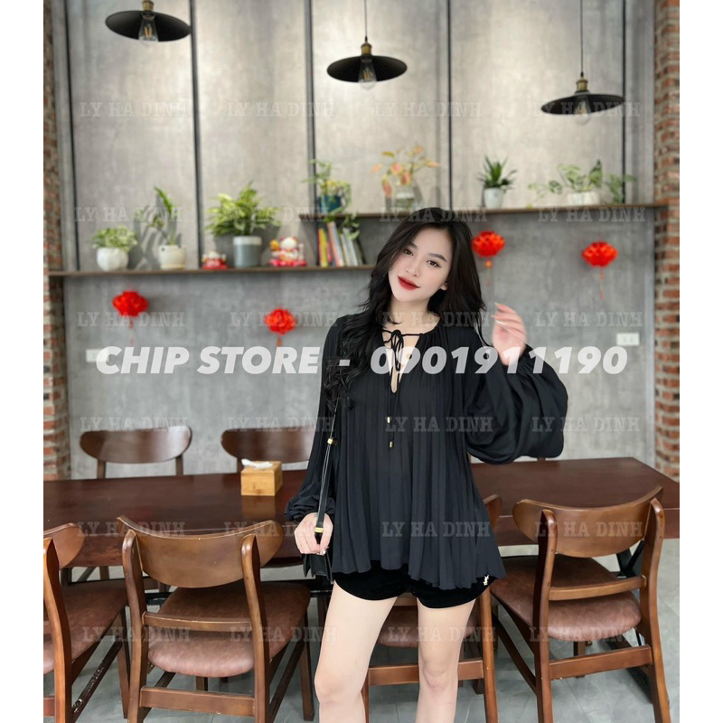 ÁO XẾP LY BÈO ZARA XUẤT DƯ XỊN TIỂU THƯ SANG CHẢNH