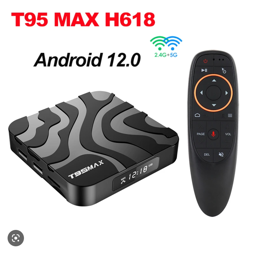 Android TV Box T95MAX Xem Bóng Đá Phim Trên Web Mượt Có Giọng Nói Tiếng Việt 100 Kênh Miễn Phí Android 12