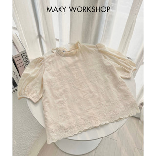 Áo kiểu thắt nơ lưng sau Back Bowtie Top Maxy Workshop