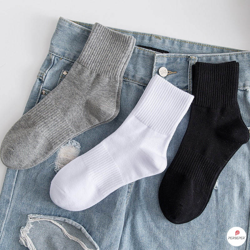 Tất vớ nam Lebro chất liệu vải Hàn co giãn bốn chiều, kiểu dáng trơn phong cách hiện đại TATRON23-001