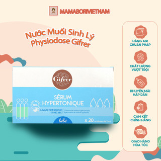 Nước muối sinh lý Physiodose, Gifrer cho trẻ sơ sinh