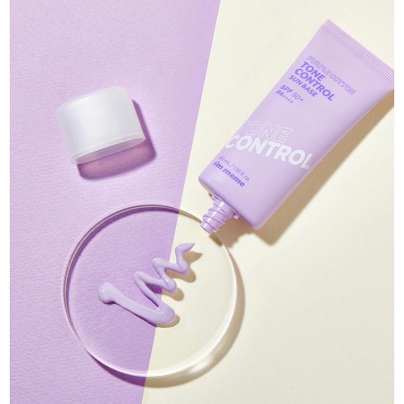 Kem Chống Nắng I'm Meme Pink Blur/ Purple Cotton/ Skin Mattifyng Sun Base SPF50+ PA++++ 40ml