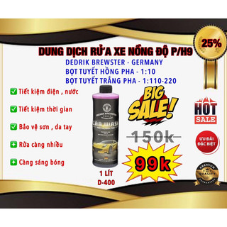 Dung dịch rửa xe không chạm, nước rửa xe không chạm dedrik brewster 1l