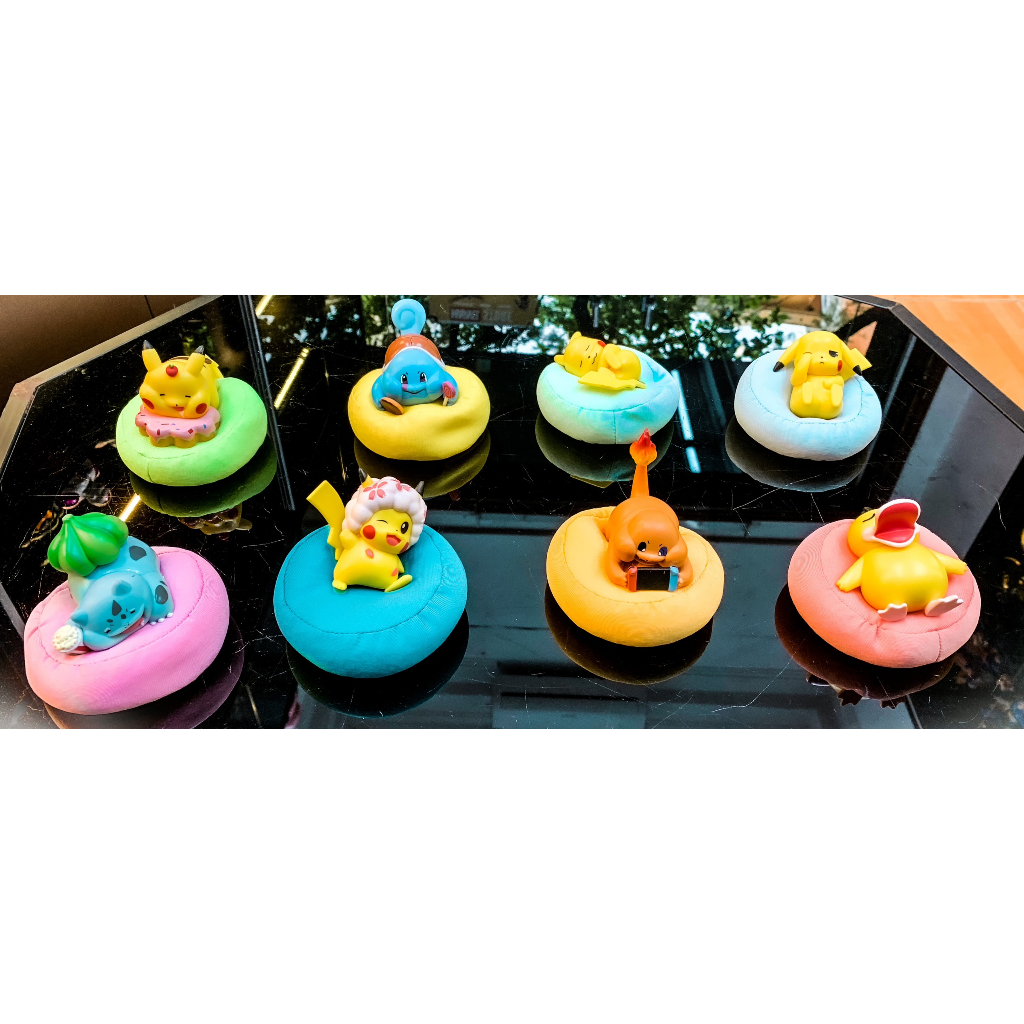 Mô hình Pokemon nằm gối bản unofficial Pikachu, Bulbasaur, Charmander,... dễ dương