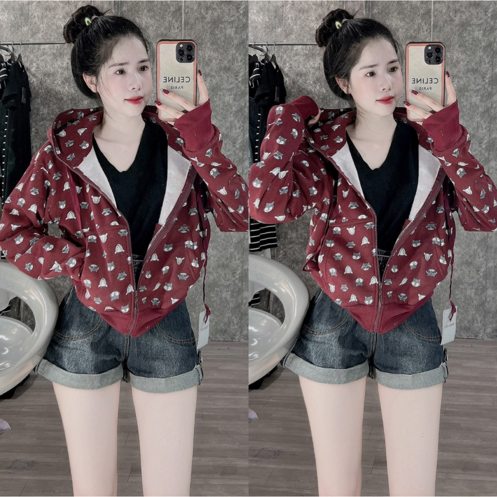 ÁO KHOÁC NỮ CHỐNG NẮNG ĐI CHƠI CUTE HOT TREND VẢI NỈ DÀY DẶN