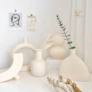 Bình gốm Retro trang trí nhà cửa tráng men cổ điển phong cách Hàn- SEDECOR