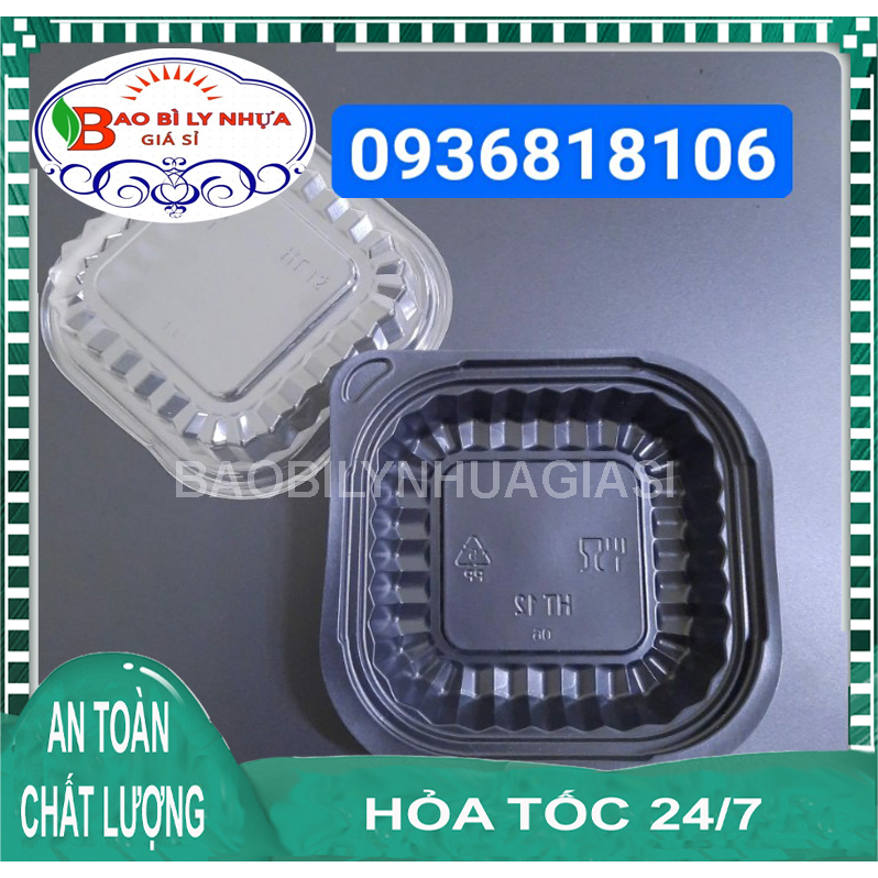 Hộp đế đen vuông HT12