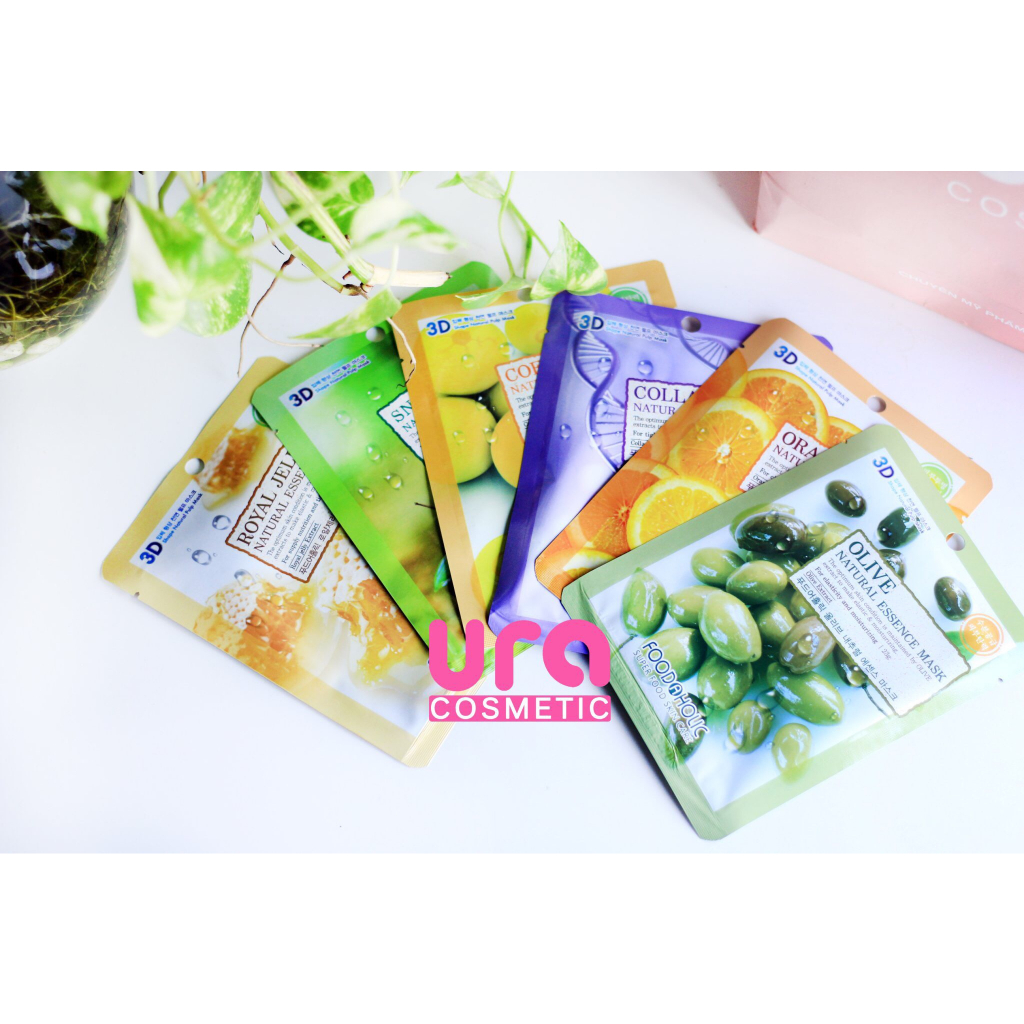 Mặt nạ chiết xuất hoa quả siêu lành tính Hàn Quốc 3D Food a Holic - Giao màu ngẫu nhiên
