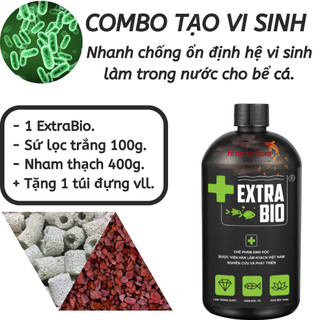 Combo EXTRA BIO tạo vi sinh hồ cá thủy sinh - giúp cá khỏe nước trong | Hingaostore.