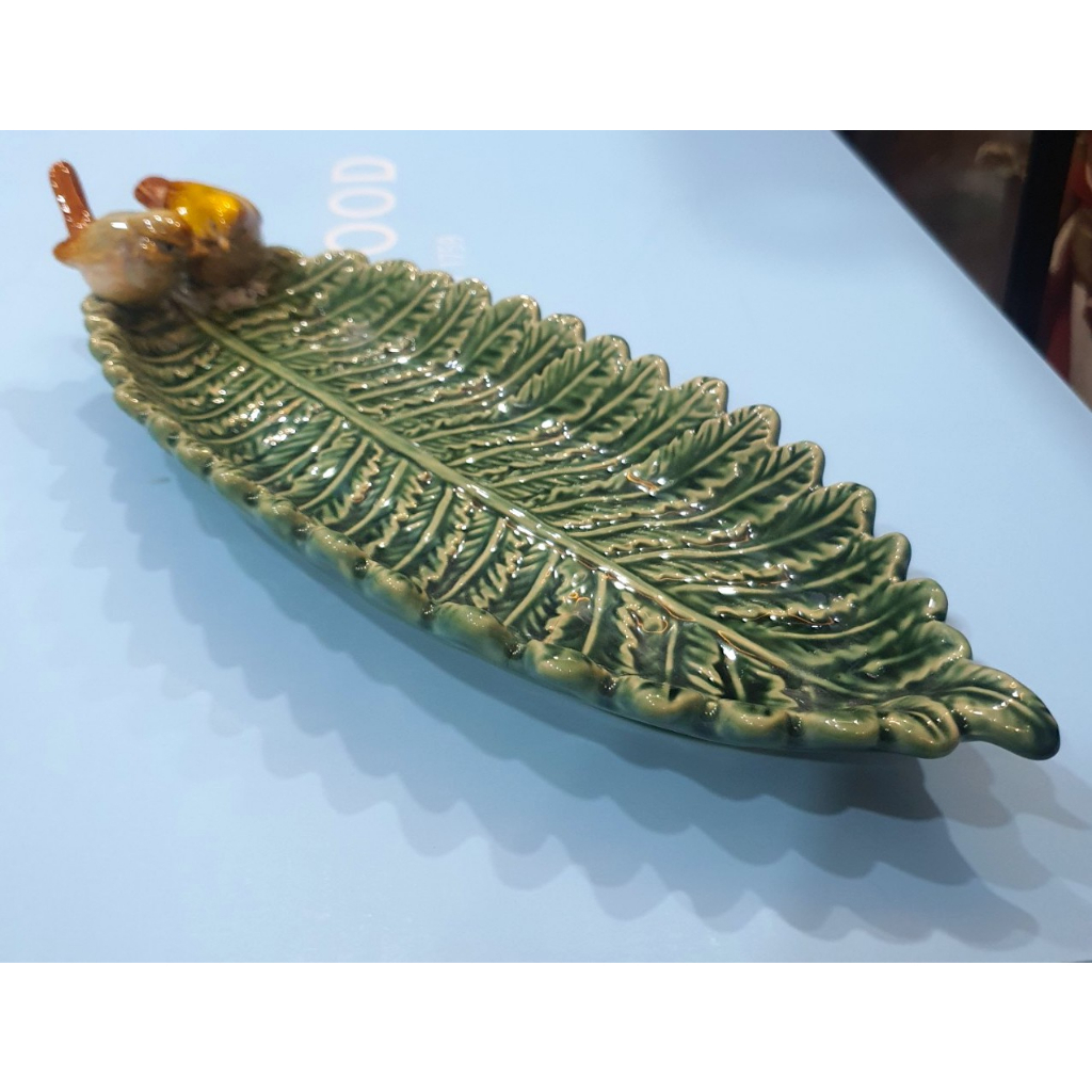 Đĩa Gốm Trang Trí nổi hình chim đựng Trang Sức hay kẹo bánh, snack rất sang trọng.