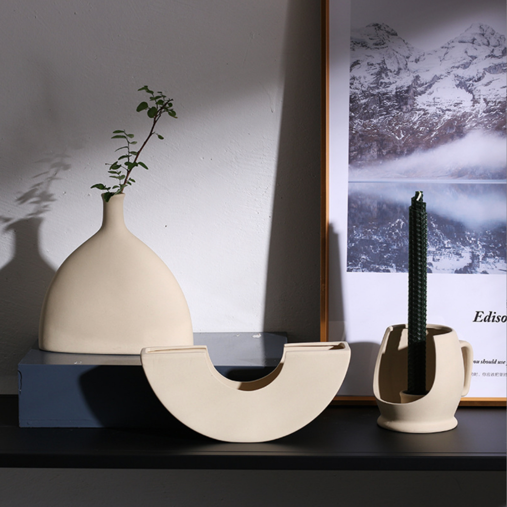 Bình gốm Retro trang trí nhà cửa tráng men cổ điển phong cách Hàn- SEDECOR