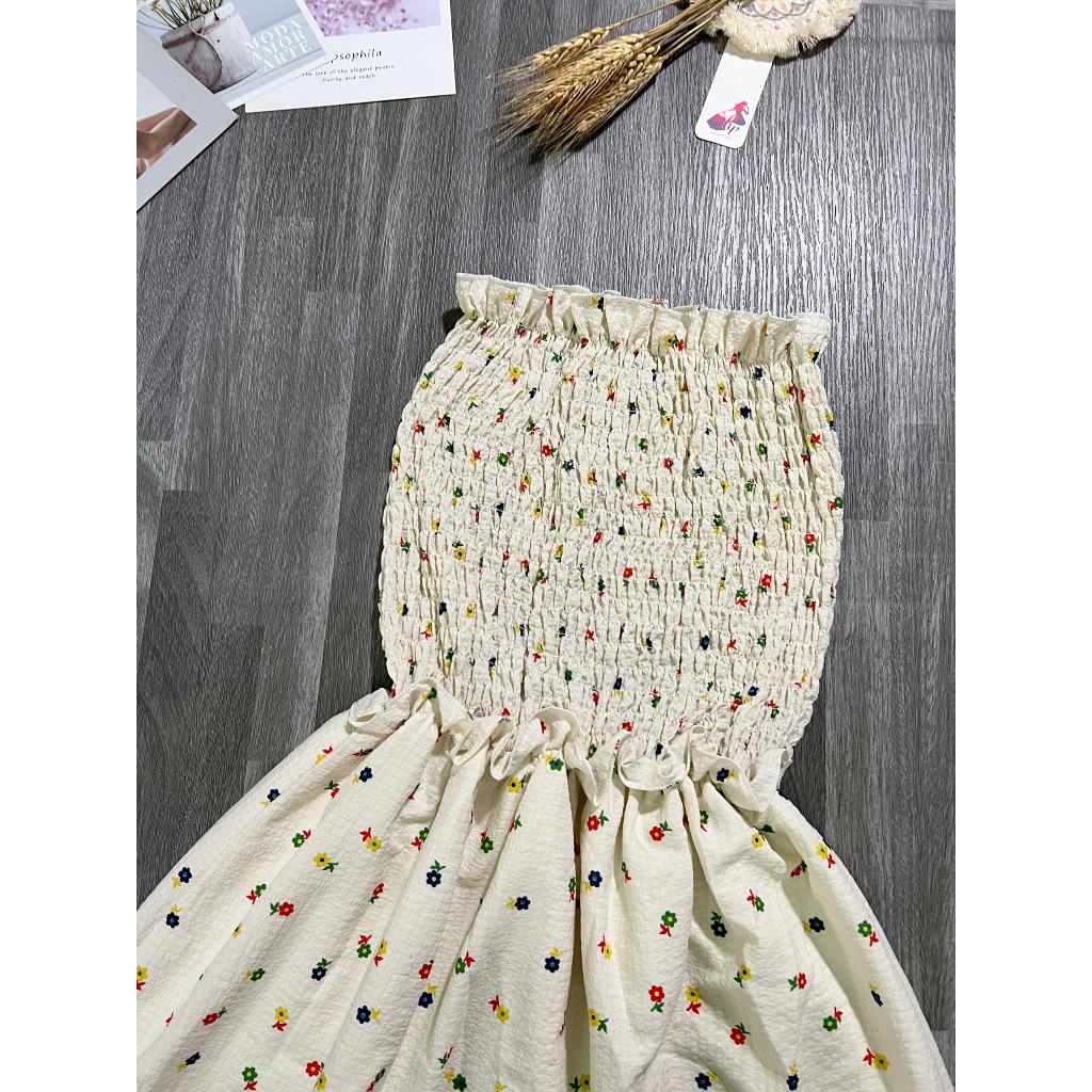 Đầm ống , váy  dáng xòe dự tiệc hoa nhí mùa hè G12 | BigBuy360 - bigbuy360.vn