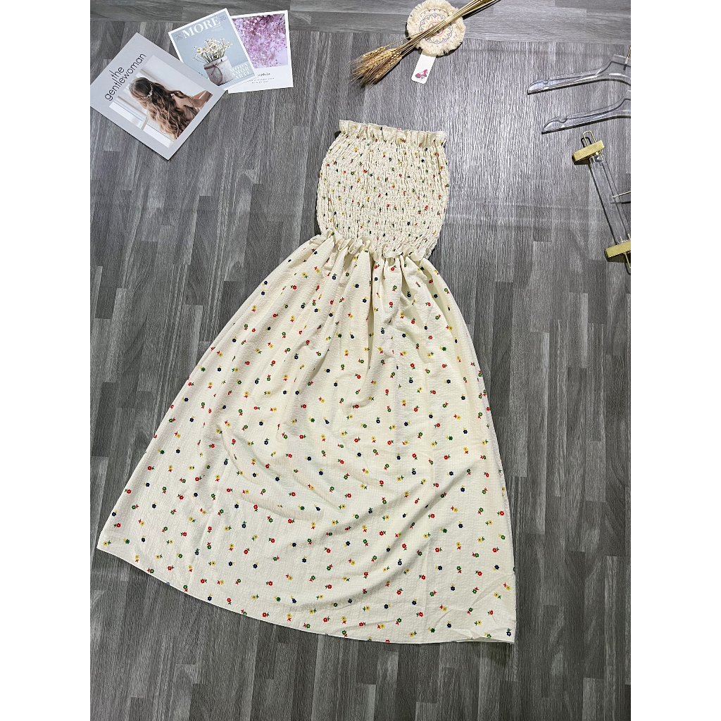 Đầm ống , váy  dáng xòe dự tiệc hoa nhí mùa hè G12 | BigBuy360 - bigbuy360.vn